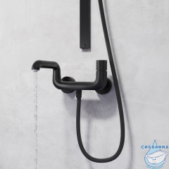 Смеситель для ванны IddisTwist TWIBLBTi02WA (черный матовый)