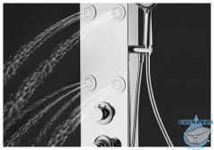 Душевая панель Aquanet Galaxy Shine 200 2 режима 237436 (полированная нержавеющая сталь)