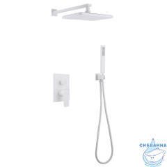 Душевая система Abber Weiss Insel 310 1 режим AF8018FW (белый матовый)