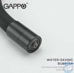 Смеситель для кухни Gappo G4398-36 (черный матовый)