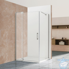 Душевое ограждение Vincea Extra 110-120x80 профиль хром, стекло прозрачное VSR-1E111280CL