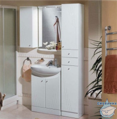 Шкаф одностворчатый Акватон Минима L, белый