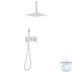Душевая система ABBER Daheim AF8221W скрытого монтажа без излива, белая матовая