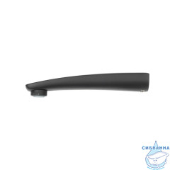 Излив для смесителя, умывальник, латунь, 163 мм, фиксированный, черный, IDDIS, 995C16B1SM