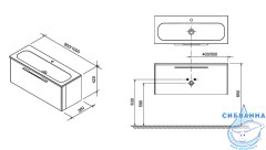 Тумба под раковину Ravak Ring 80 белый X000000767