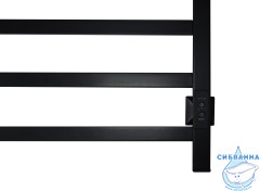 Полотенцесушитель электрический Санприз Контур П10 50х100 (черный матовый) (подключение универсальное)