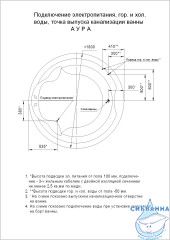 Акриловая ванна Aquatek Аура 180 с каркасом