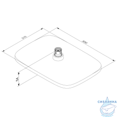 Верхний душ Damixa Gala  30 см 953050000 (хром)