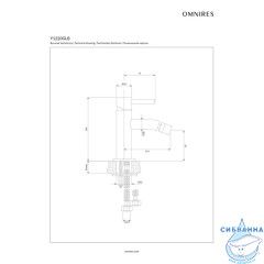 Смеситель для биде Omnires Y Y1220GLB (без донного клапана) (брашированное золото)