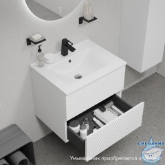 Тумба подвесная, 60 см, белый, Bild, IDDIS, BIL60W0i95 подходит умыв. 0136000i28