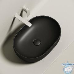  Раковина на столешницу 60 см Ceramicanova Element CN6047MB (черный матовый)