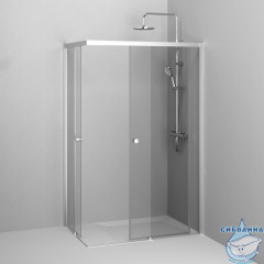 Душевое ограждение AM.PM X-Joy 120х80 W94G-403-12080-MТ профиль хром, стекло прозрачное (без поддона)