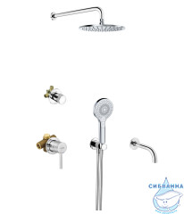 Душевая система Kludi Booz 250 386340576 1 режим (хром)