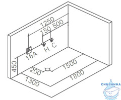 Акриовая ванна Gemy G9259 180х130 с гидромассажем