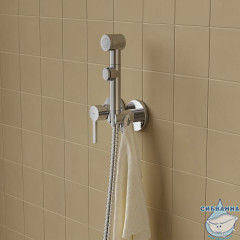 Встраиваемый смеситель с гигиеническим душем, Axes, IDDIS, AXESBR2i08