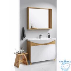 Зеркало Aqwella Basic 100x80 BAS0210DZ дуб золотой