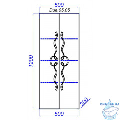 Пенал Aqwella Clarberg Due Amanti 50 DUE0505W белый