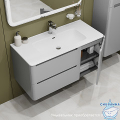 Тумба под раковину IDDIS Edifice 100 см светло-серый EDI10L0i95