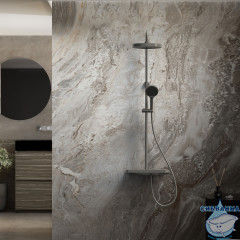 Душевая система Vincea Inspire 300 1 режим VSFS-3I12TGM (вороненая сталь )