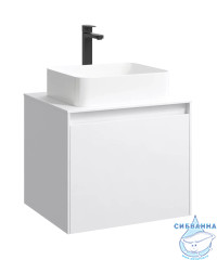 Корпус тумбы под раковину Aqwella Mobi 60 MOB0106W белый глянец