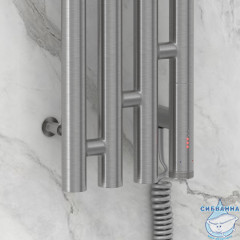 Полотенцесушитель электрический Сунержа Кантата 120 (с возможностью скрытого подключения) (сатин)