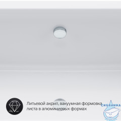 Ванна акриловая 170х75 см AM.PM Inspire 2.0 W52A-170-075W-A