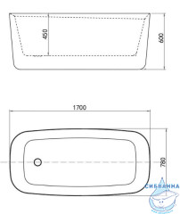 Акриловая ванна Allen Brau Infinity 3 170x78 белый глянцевый
