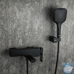 Смеситель для ванны Gappo G3217-6 с аксессуарами ( черный матовый)