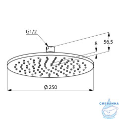 Душевая система Kludi Bozz 387363976 1 режим (черный матовый)