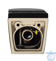 Унитаз подвесной Abber Bequem AC1108PMBс сиденьем Soft Close (микролифт) (черный матовый)