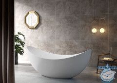 Акриловая ванна Abber AB9333 180x80 с каркасом