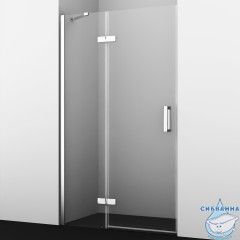 Дверь в нишу Wasserkraft Aller 120 см профиль хром, стекло прозрачное 10H05LWHITE