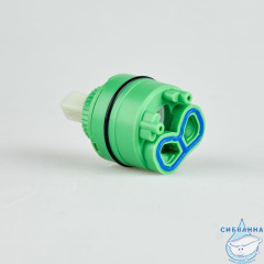 Картридж керамический для смесителя, 35 мм, без ножек, с верхним уплотнителем, IDDIS, 999C35D1SM