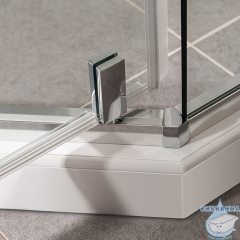 Душевое ограждение Vincea Slim-U 90x90 профиль хром, стекло прозрачное VSP-2SU900CL