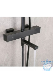 Душевая система Frap F24007-6 300 1 режим (черный)