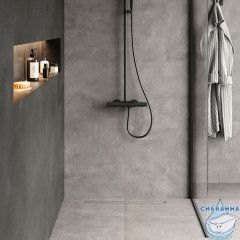 Лоток душевой, сифон 360, комбинированный затвор, двухсторонняя решетка, 700мм, хром, IDDIS, 975B7SB00DZ