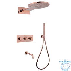 Душевая система Abber Wasser Kreis 270 1 режим AF8150RG (розовое золото)