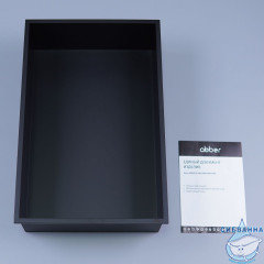 Скрытая настенная ниша из нержавеющей стали ABBER Nischen AN3001MB черная матовая