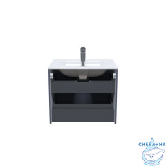 Тумба с умывальником, подвесная, 60 см, темно-серый, Edifice, IDDIS, EDI60D0i95K  подходит умыв. 0106000i28