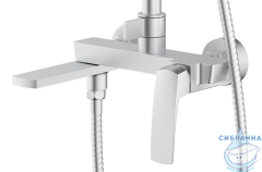 Душевая система Azario Conda 250 1 режим AZ-K2411BN (сатин )