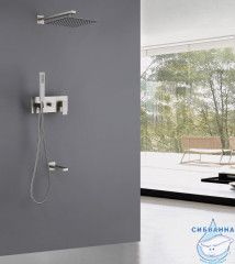 Душевая система ABBER Daheim AF8217SP скрытого монтажа с изливом, сатин