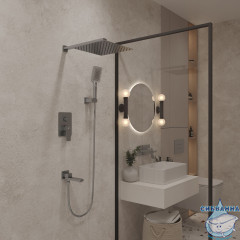 Душевая система Oliveeka D-Line 300 1 режим OL-939003-CR (хром)