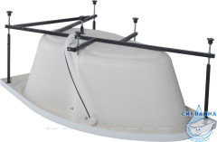 Акриловая ванна Aquanet Capri 170x110 L с каркасом