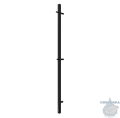 Полотенцесушитель электрический Terminus Uno 3х160 квадратная (с возможностью скрытого подключения) (черный муар)