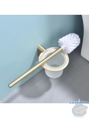 Ершик для унитаза Raglo R300.10.03 (сатин золотой/белый)
