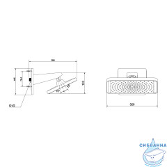 Душевая система Vincea Inspire 320 1 режим VSFW-3I21MT4GM (вороненая сталь)