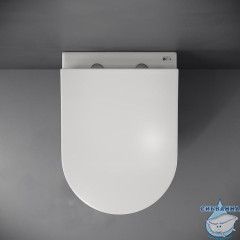 Унитаз подвесной безободковый Ceramicanova Mia Rimless CN1805 с сиденьем быстросъемным Soft Close (микролифт)