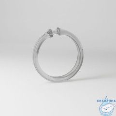 Набор колец  для шторы в ванную комнату, Transparent,  IDDIS, RID010P