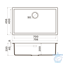 Кухонная мойка Omoikiri Yamakawa 75T-Integra-BL 