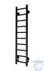 Полотенцесушитель электрический Санприз Аврора П10 20х100  (черный матовый) (подключение универсальное)